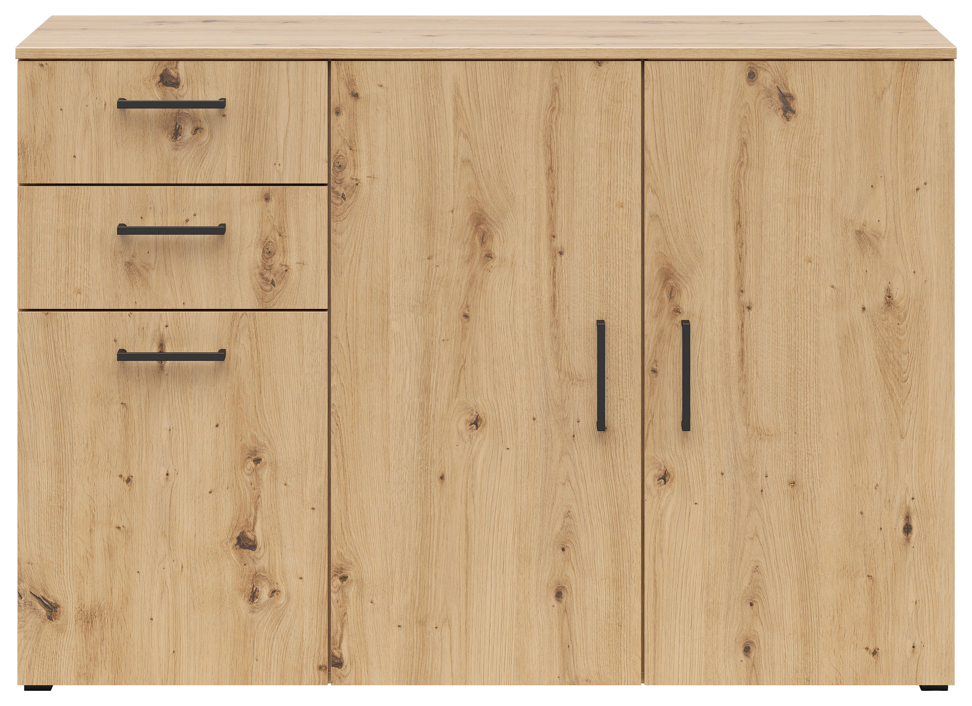Kommode Multi-Stauraum Typ 28 Eiche Artisan Nachbildung B/H/T: ca. 120x83x40 cm Multi-Stauraum Typ 28 - Eiche (120,00/83,00/40,00cm)