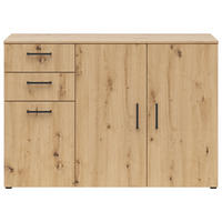 Kommode Multi-Stauraum Typ 28 Eiche Artisan Nachbildung B/H/T: ca. 120x83x40 cm Multi-Stauraum Typ 28 - Eiche (120,00/83,00/40,00cm)