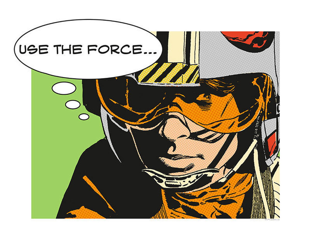 Komar Poster Star Wars Classic Comic Quote Luke Star Wars B/L: ca. 50x40 cm Star Wars Classic Comic Quote Luke - (50,00/40,00cm) - Komar