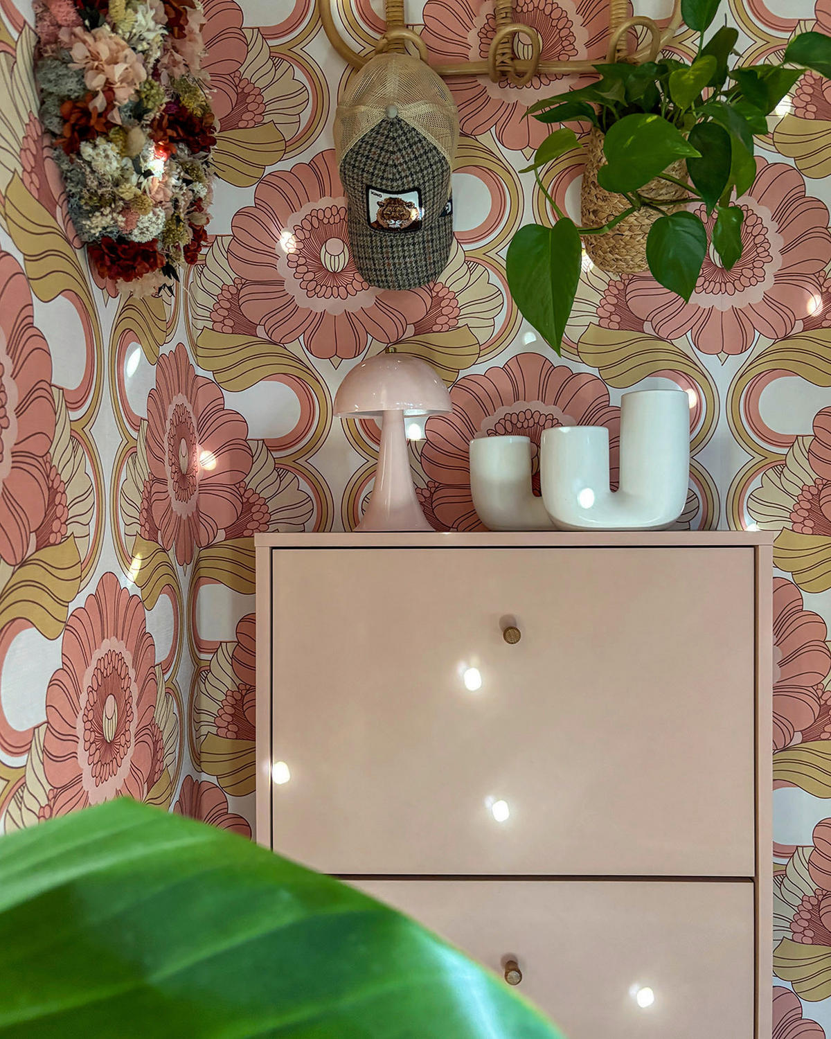 Schuhkipper Bjarne apricot B/H/T: ca. 59,8x92,2x20 cm Bjarne - apricot (59,80/92,20/20,00cm) - Möbelpartner