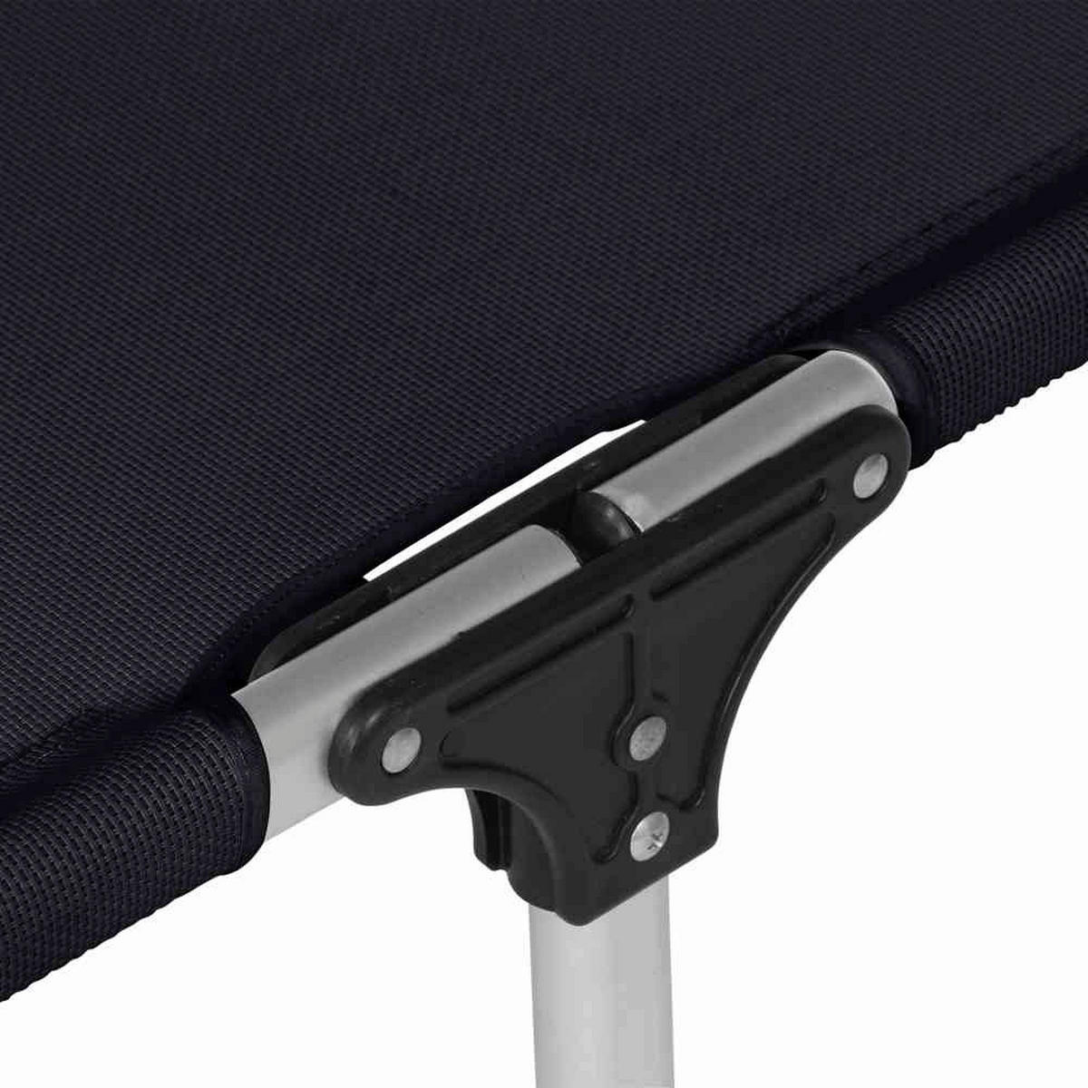Gardamo Gartenliege ALU-XXL schwarz Aluminium ALU-XXL - schwarz - Gardamo
