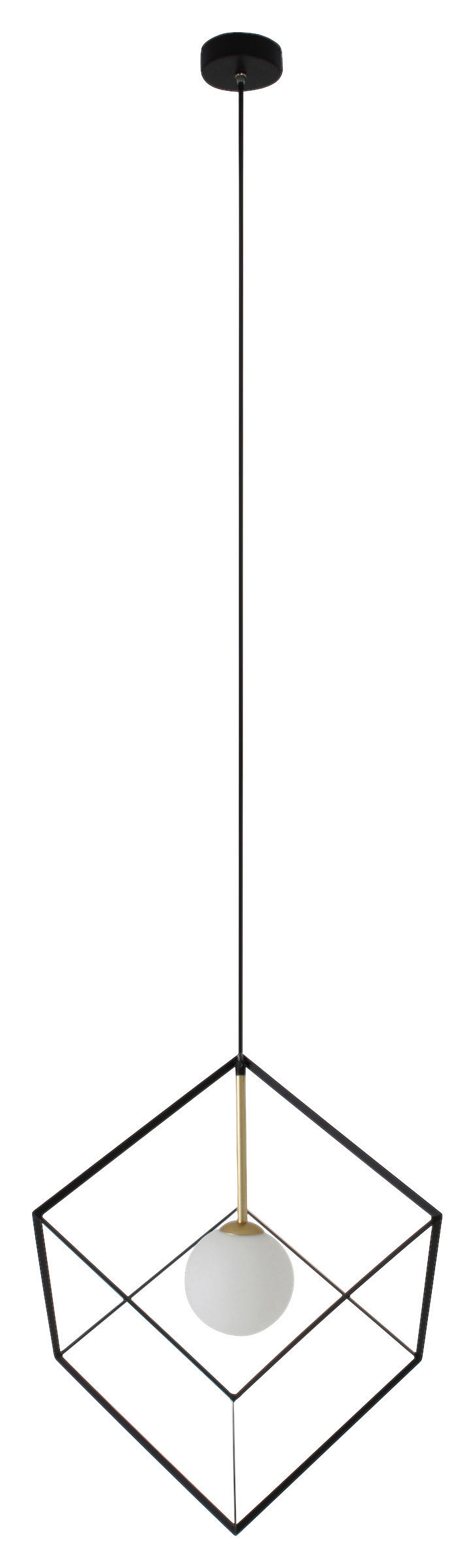 Näve Leuchten Pendelleuchte 6107822 schwarz Glas Metall B/H/T: ca. 30x100x30 cm G9 1 Brennstellen Cadre - schwarz (30,00/100,00/30,00cm) - Näve Leuchten