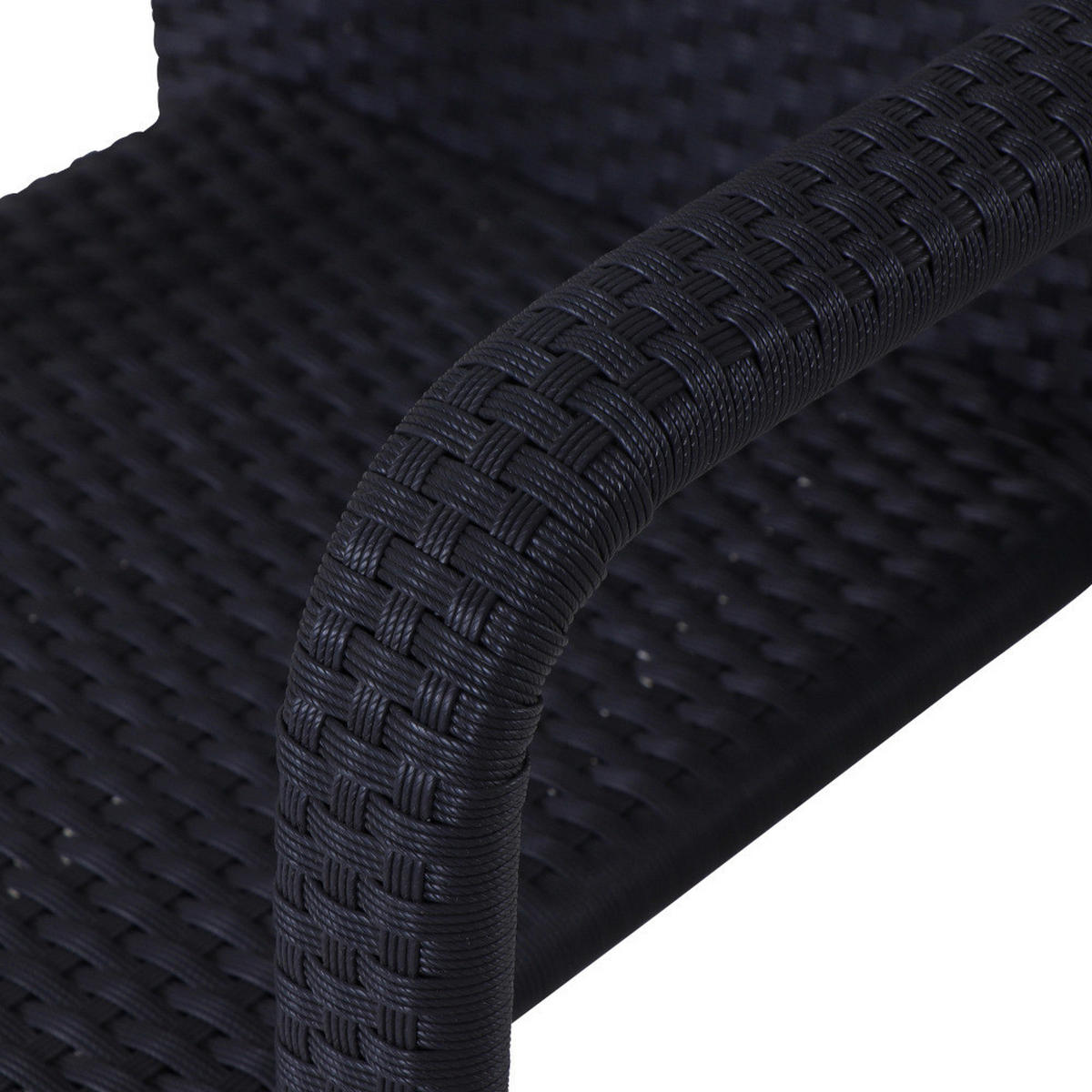 Gardamo Stapelsessel MINAS schwarz Aluminium MINAS - schwarz - Gardamo