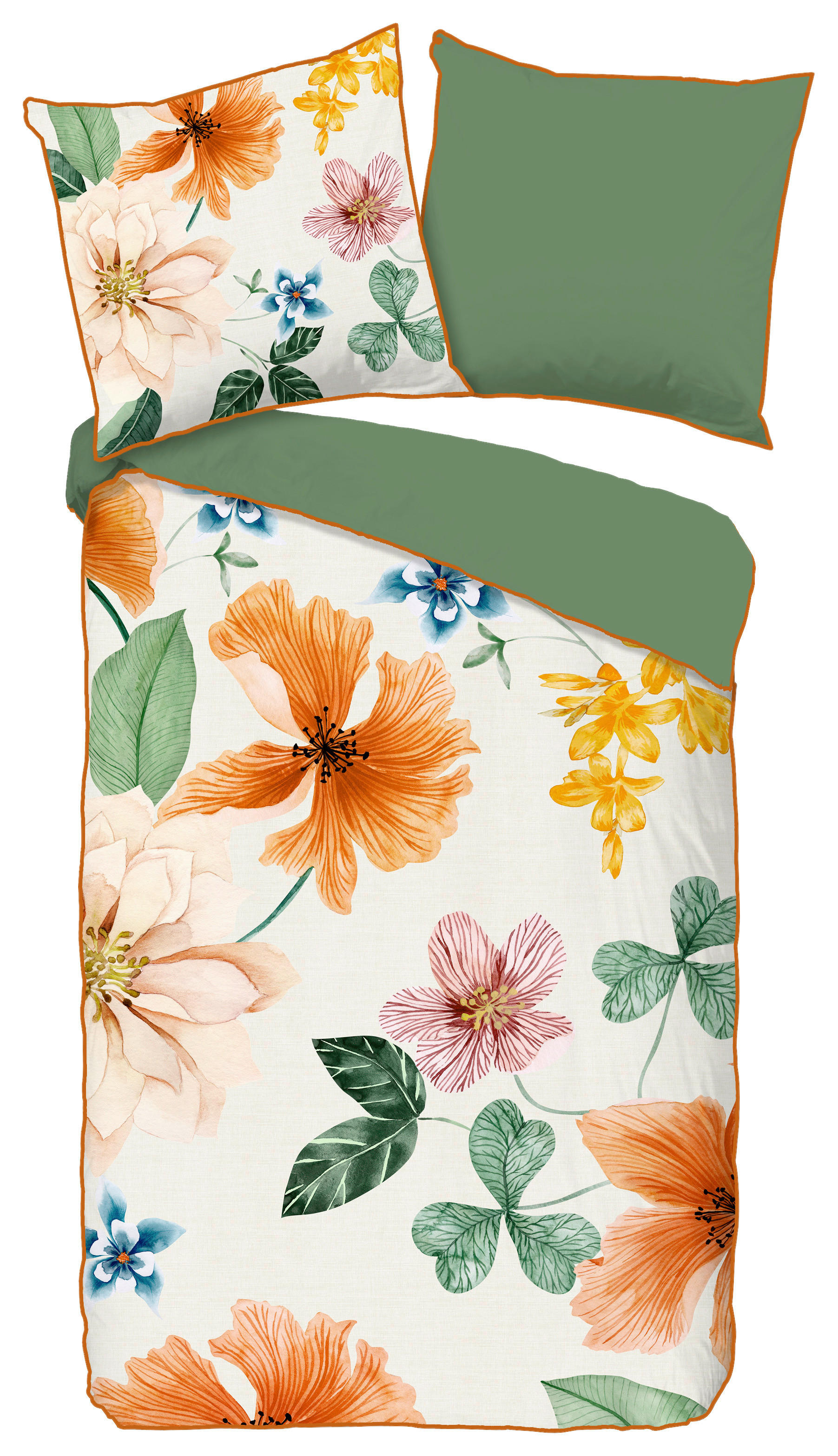 Baumwoll Bettwäsche Annabelle Satin Annabelle - ecru (200,00/200,00cm) - Descanso