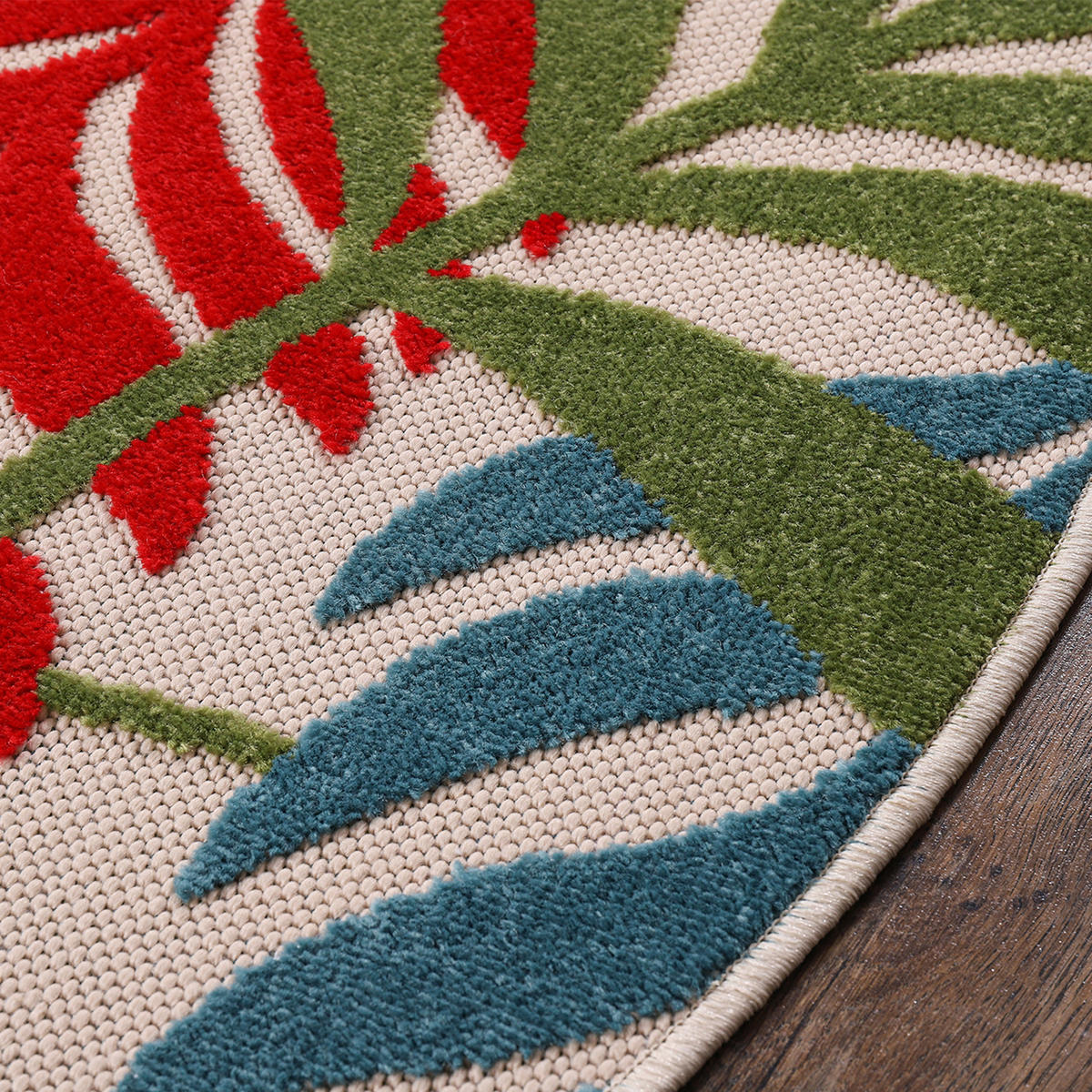 Sanat Outdoorteppich FLORAL bunt B/L: ca. 120x120 cm FLORAL - bunt (120,00/120,00cm) - Sanat