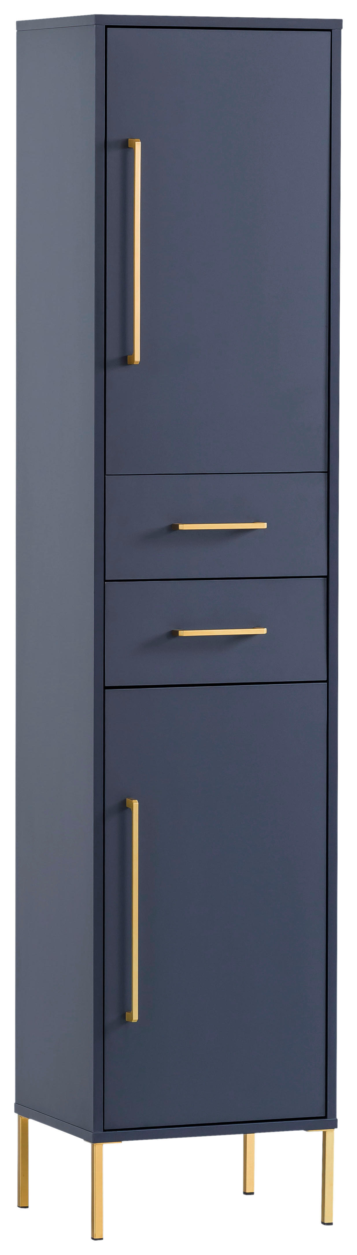 Hochschrank Kent dunkelblau B/H/T: ca. 40,5x183,4x33,1 cm günstig online kaufen