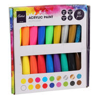 Acrylfarben-Set B/H/L: ca. 24x3x25 cm Acrylfarbenset_18tlg. - sortiert (25,00/24,00/3,00cm)