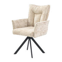 Armlehnstuhl  beige Microfaser B/H/T: ca. 61x94x65 cm Marc_Armlehnstuhl_6003581 - beige/schwarz (61,00/94,00/65,00cm)