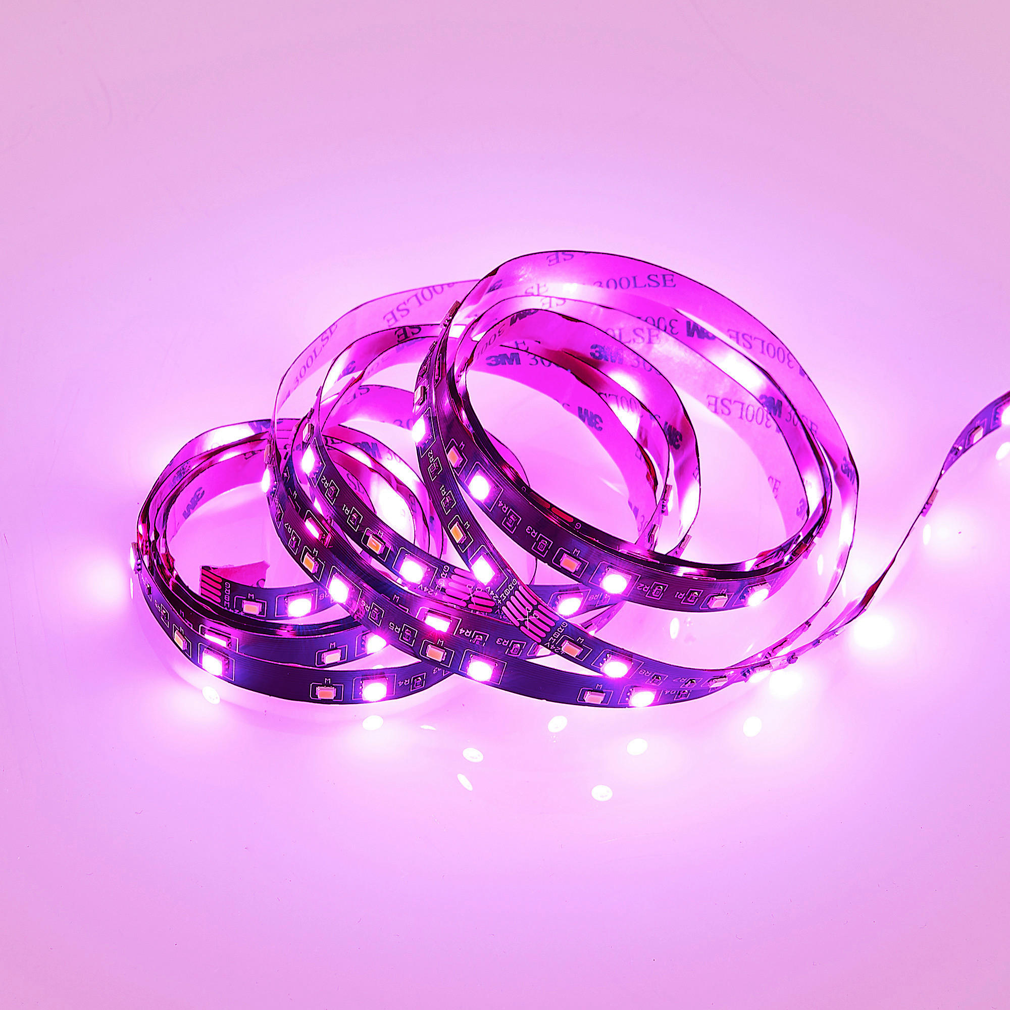 Lichtband schwarz Kunststoff B/L: ca. 1x300 cm LED-Lichtband_Grip - schwarz (1,00/300,00cm)