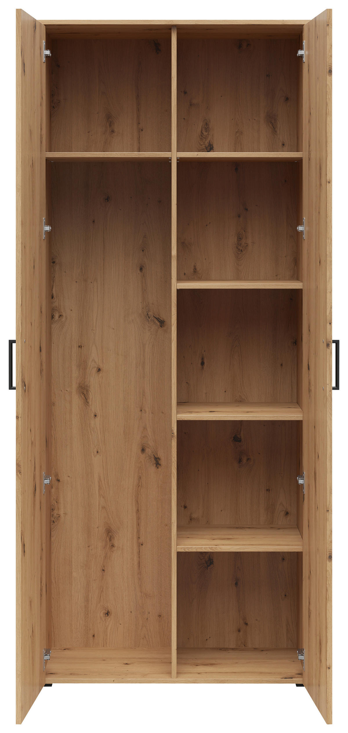Schrank Multi-Stauraum Typ 38 Eiche Artisan Nachbildung B/H/T: ca. 80x195x40 cm Multi-Stauraum Typ 38 - Eiche (80,00/195,00/40,00cm)
