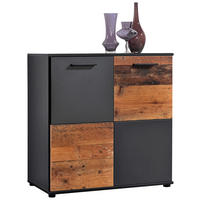 Kommode Zero anthrazit Old Wood Nachbildung B/H/T: ca. 78x82x39 cm Zero - anthrazit (78,00/82,00/39,00cm)