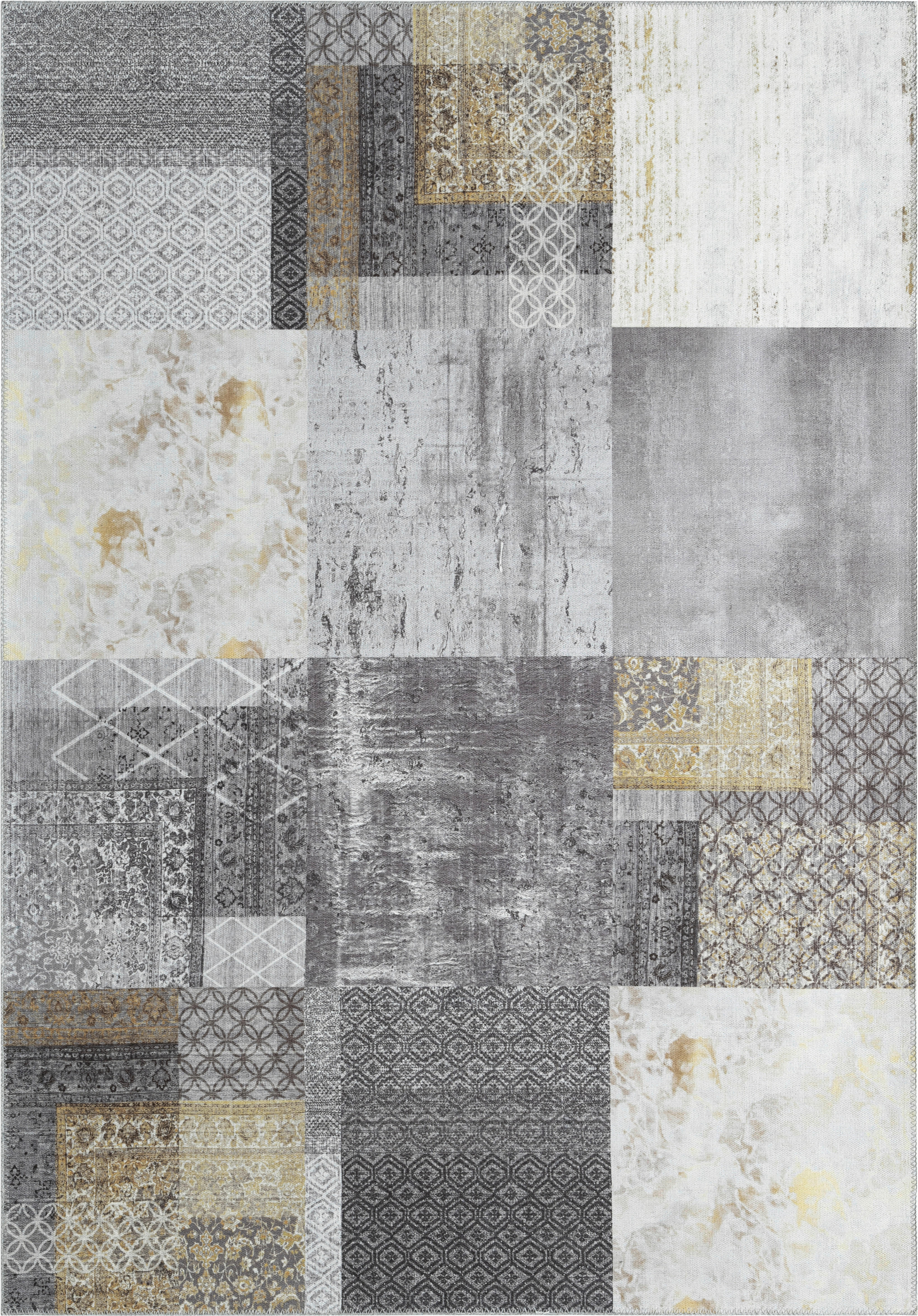 Teppich Edessa grau B/L: ca. 80x150 cm Edessa - gold/grau (80,00/150,00cm)