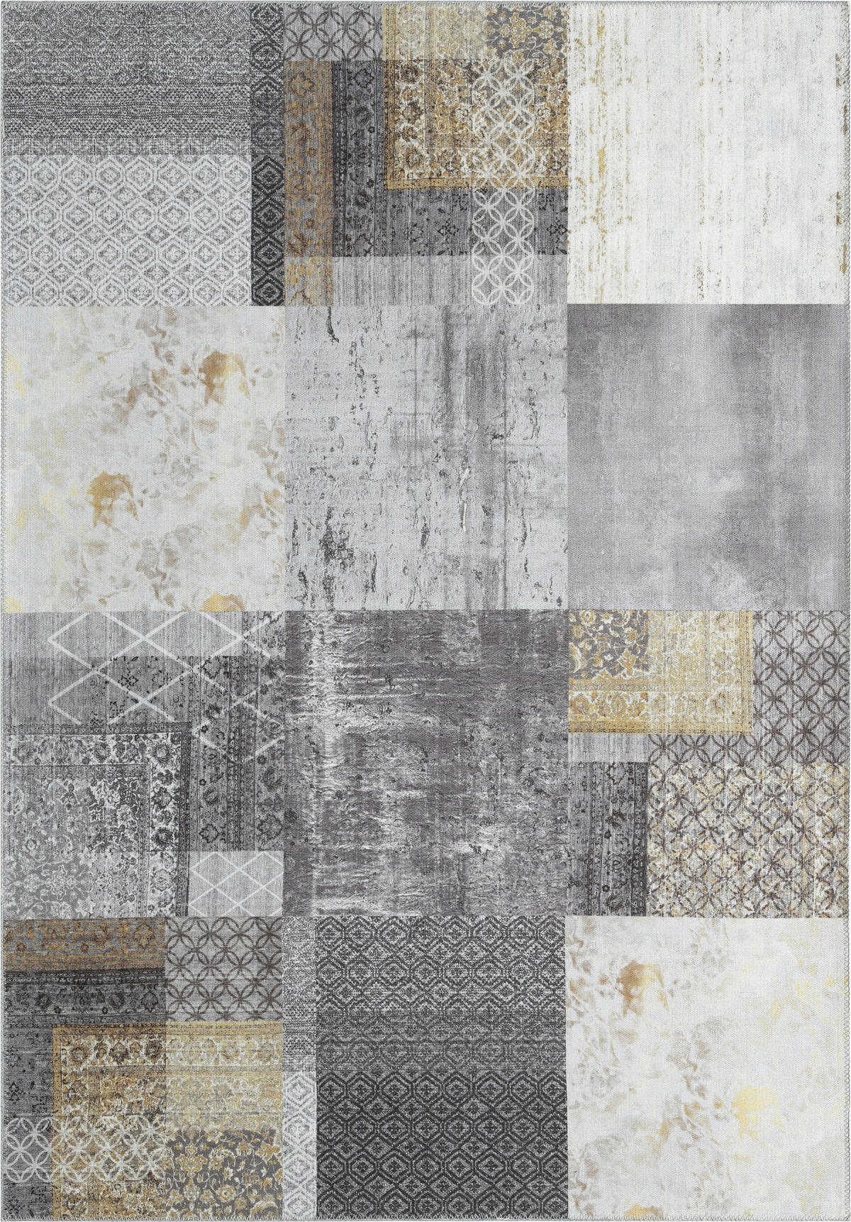 Teppich Edessa grau B/L: ca. 80x150 cm Edessa - gold/grau (80,00/150,00cm)