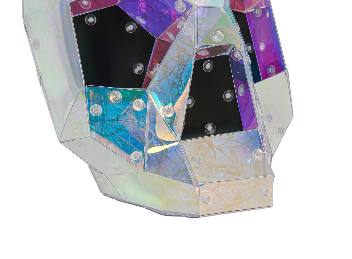 Nolo Tischleuchte transparent B/H/L: ca. 17x17x23 cm LED-Tischleuchte_Totenkopf - transparent (23,00/17,00/17,00cm) - Nolo