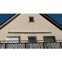 Grasekamp Schutzhülle für Wandmarkise weiß Kunststoff B/H/L: ca. 15x15x295 cm Schutzhülle_Wandmarkise_295cm - weiß (295,00/15,00/15,00cm) - Grasekamp