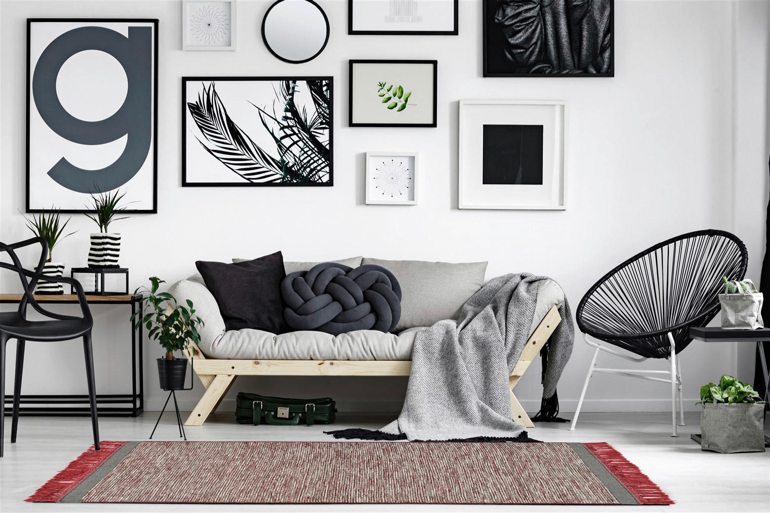 Arte Espina Kurzflorteppich Nomad 8064 grau B/L: ca. 170x240 cm Nomad 8064 - rot/grau (170,00/240,00cm) - Arte Espina