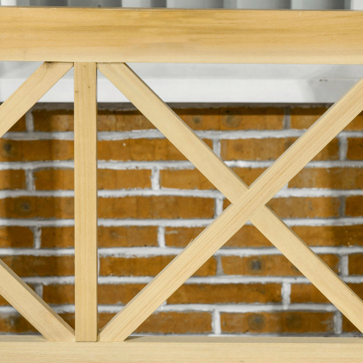 Outsunny Hollywoodschaukel mit Pergola Hollywoodschaukel_mit_Pergola - natur (221,00/140,00/196,00cm) - Outsunny