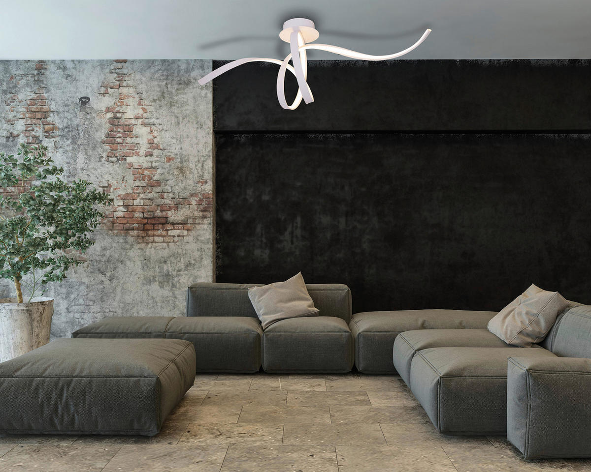 Näve Leuchten LED-Deckenleuchte weiß Kunststoff Metall B/H/T: ca. 120x42x40 cm ODRIVE - weiß (120,00/42,00/40,00cm) - Näve Leuchten