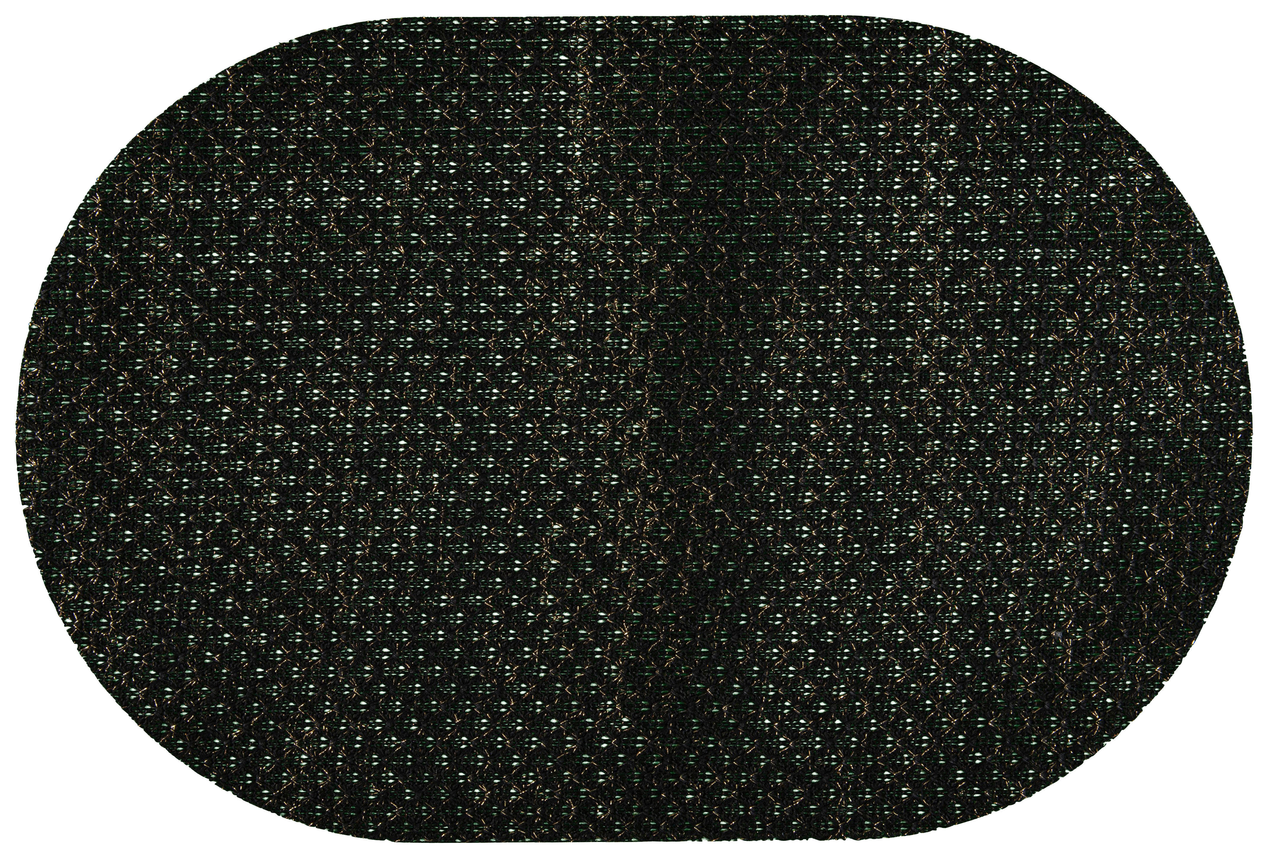Platzset schwarz Polyester B/L: ca. 45x30 cm Platzset_Glitzer - schwarz (45,00/30,00cm)