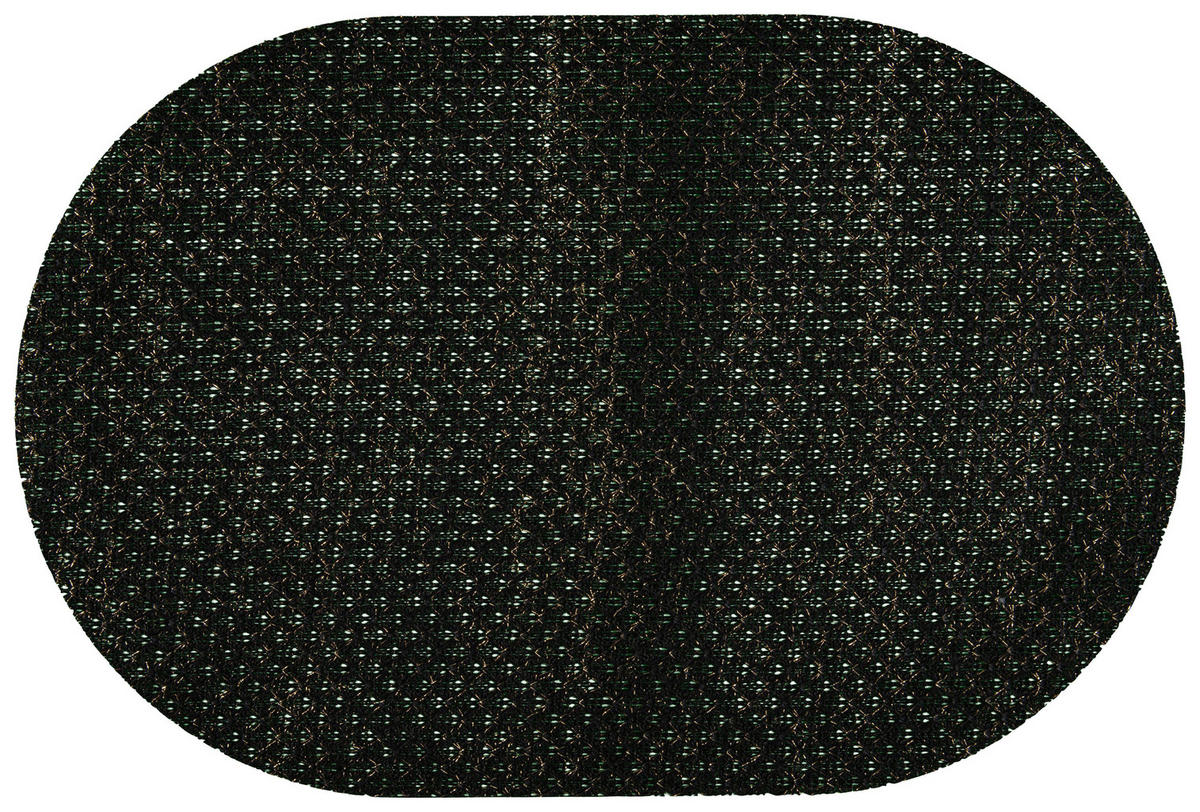 Platzset schwarz Polyester B/L: ca. 45x30 cm Platzset_Glitzer - schwarz (45,00/30,00cm)
