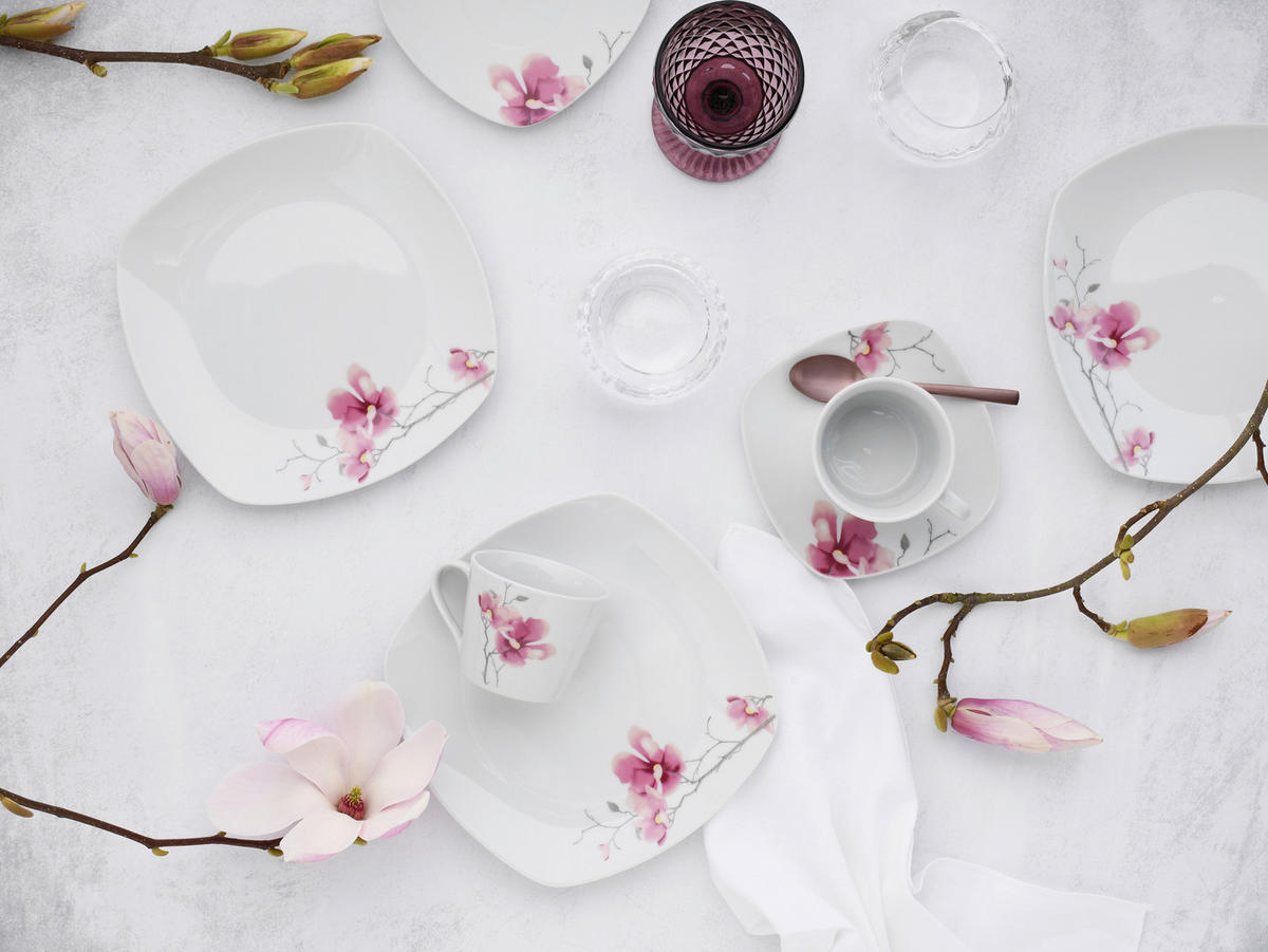 CreaTable Kaffeeservice Amelie multicolor Porzellan 18 tlg. Amelie - multicolor - CreaTable