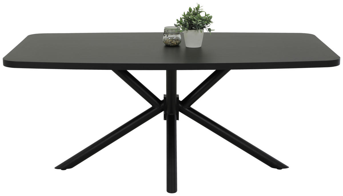 Esstisch Jana II schwarz B/H/T: ca. 180x76x100 cm Jana II - schwarz (180,00/76,00/100,00cm) - Hela