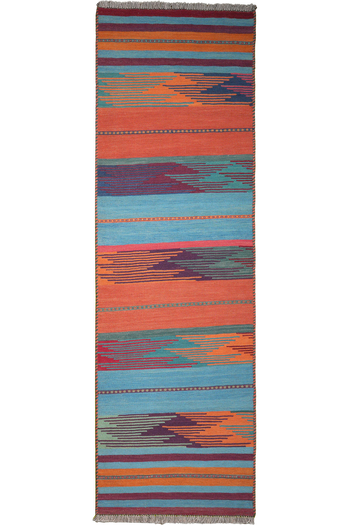 PersaTepp Teppich Kelim Gashgai multicolor B/L: ca. 64x207 cm Kelim Gashgai - multicolor (64,00/207,00cm) - PersaTepp