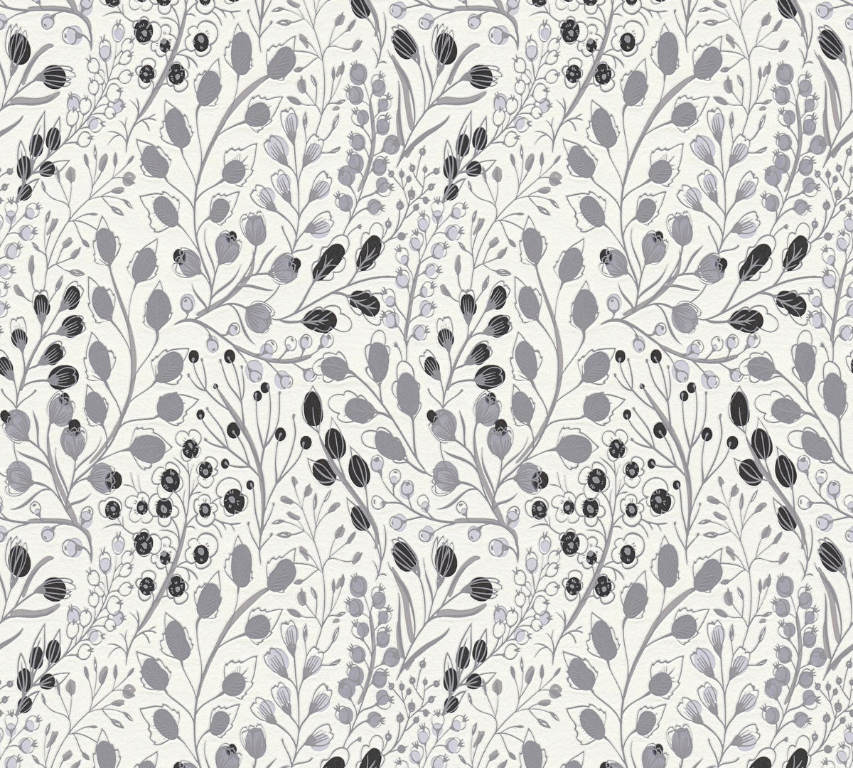 A.S.Creation Vliestapete Attractive 2 Floral grau B/L: ca. 53x1005 cm Attractive 2 - grau (53,00/1005,00cm) - A.S.Creation