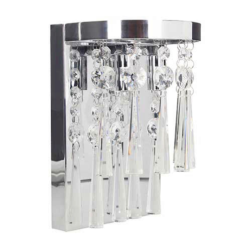 SPOT Light Wandleuchte 9018128 Chrom transparent Metall Klarglas B/H/T: ca. 16x23x13 cm G9 Luxoria - Chrom/transparent (16,00/23,00/13,00cm) - SPOT Light