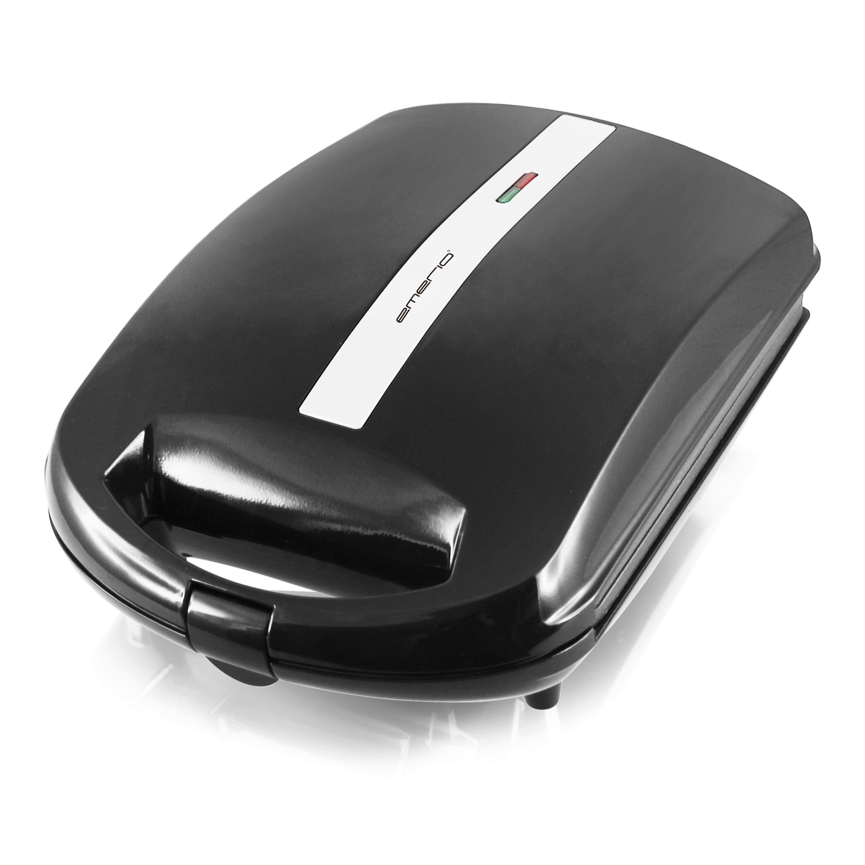 Emerio Sandwichtoaster schwarz silber Ed...