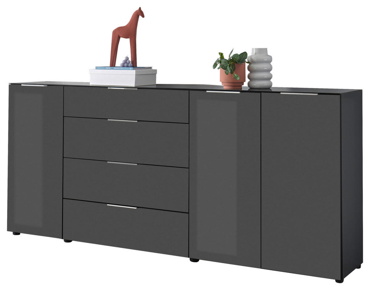 Kommode Santorin anthrazit B/H/T: ca. 226x99x40 cm Santorin - anthrazit (226,00/99,00/40,00cm)