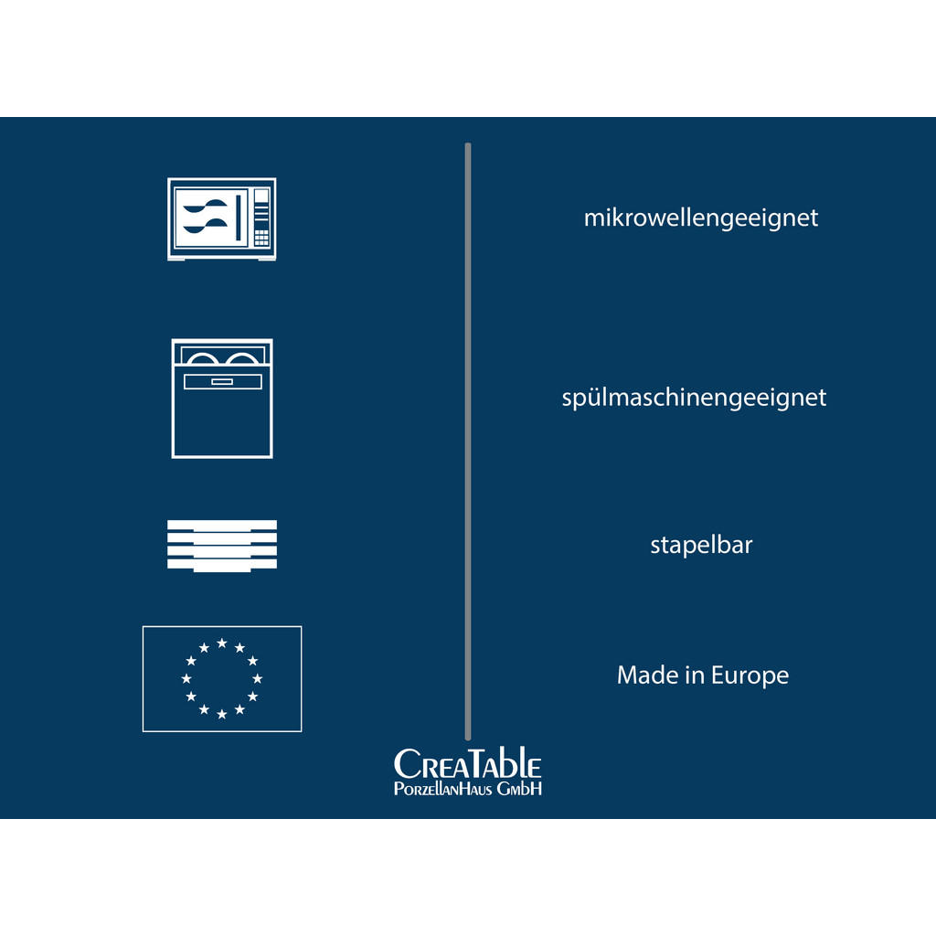 Thumbnail - CreaTable Servierset Rokoko weiß Porzellan