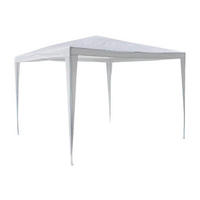 VCM Pavillon weiß Stahlrohr B/H/L: ca. 300x197x300 cm Pavillon_3x3m weiß - weiß (300,00/300,00/197,00cm) - VCM