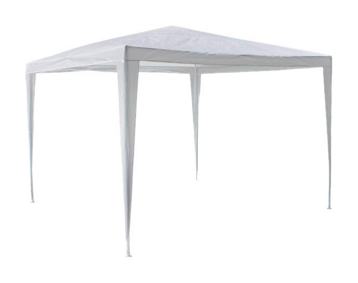 VCM Pavillon weiß Stahlrohr B/H/L: ca. 300x197x300 cm Pavillon_3x3m weiß - weiß (300,00/300,00/197,00cm) - VCM
