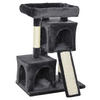 PawHut Kratzbaum dunkelgrau Spanplatte B/H/L: ca. 39x83x59 cm Kratzbaum - dunkelgrau (59,00/39,00/83,00cm) - PawHut