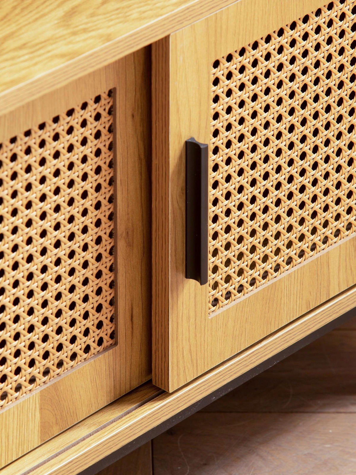 Lowboard Eiche Optik B/H/T: ca. 120x45,5x40 cm TV & Lowboard - Eiche (120,00/45,50/40,00cm) - Wohnling