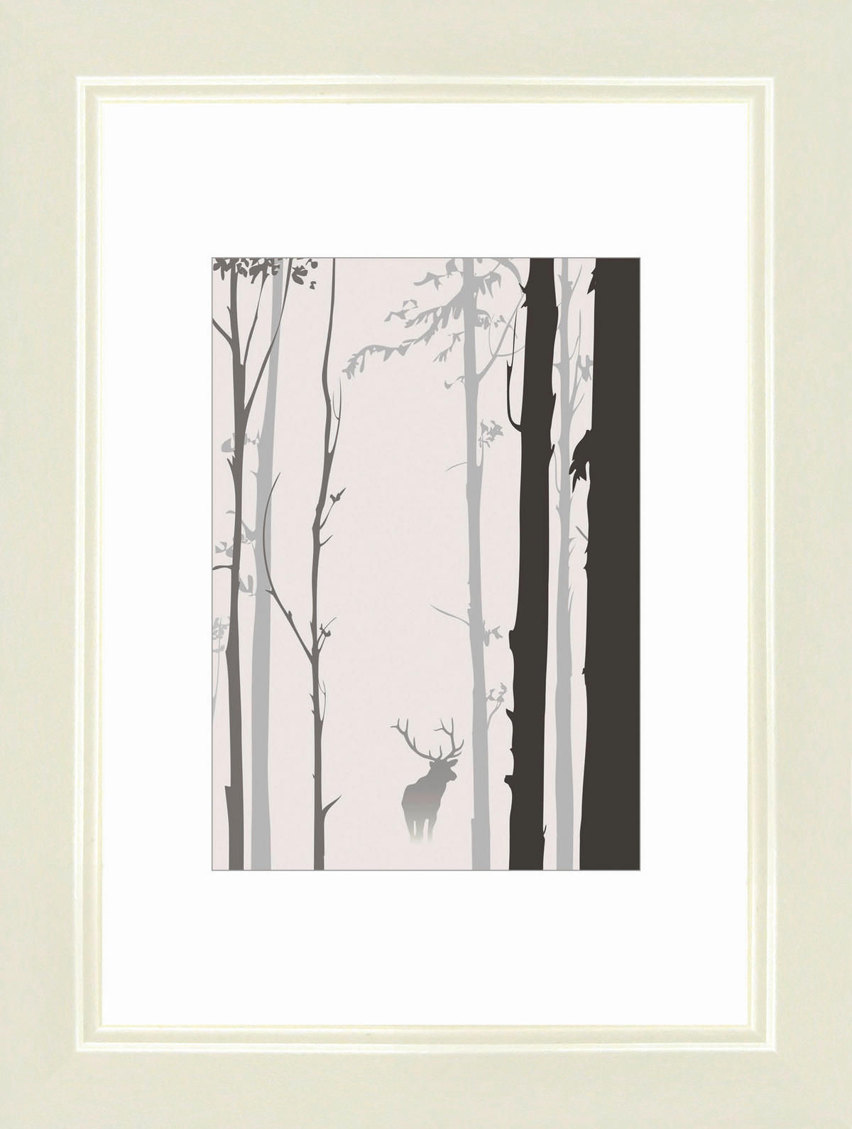 Bilderrahmen weiß Holz B/H/L: ca. 10,5x15x2 cm Holzrahmen_Modern 10,5x15 - weiß (2,00/10,50/15,00cm)