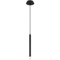 GLOBO Pendelleuchte schwarz transparent Metall Acryl H/D: ca. 120x12 cm G9 1 Brennstellen BLAKE - schwarz/transparent (12,00/120,00cm) - GLOBO
