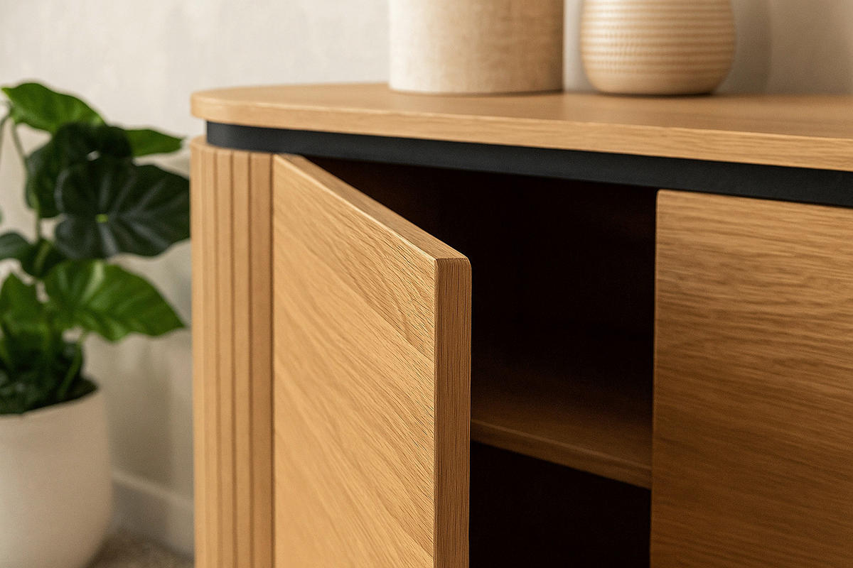 Kommode ALBERI Eiche Sonoma Nachbildung B/H/T: ca. 160x76x40 cm ALBERI - Eiche (160,00/76,00/40,00cm) - WIPMEB