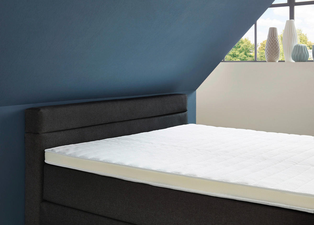 Boxspringbett Kokomo anthrazit Liegefläche B/L: ca. 140x200 cm Kokomo - anthrazit (140,00/211,00cm)
