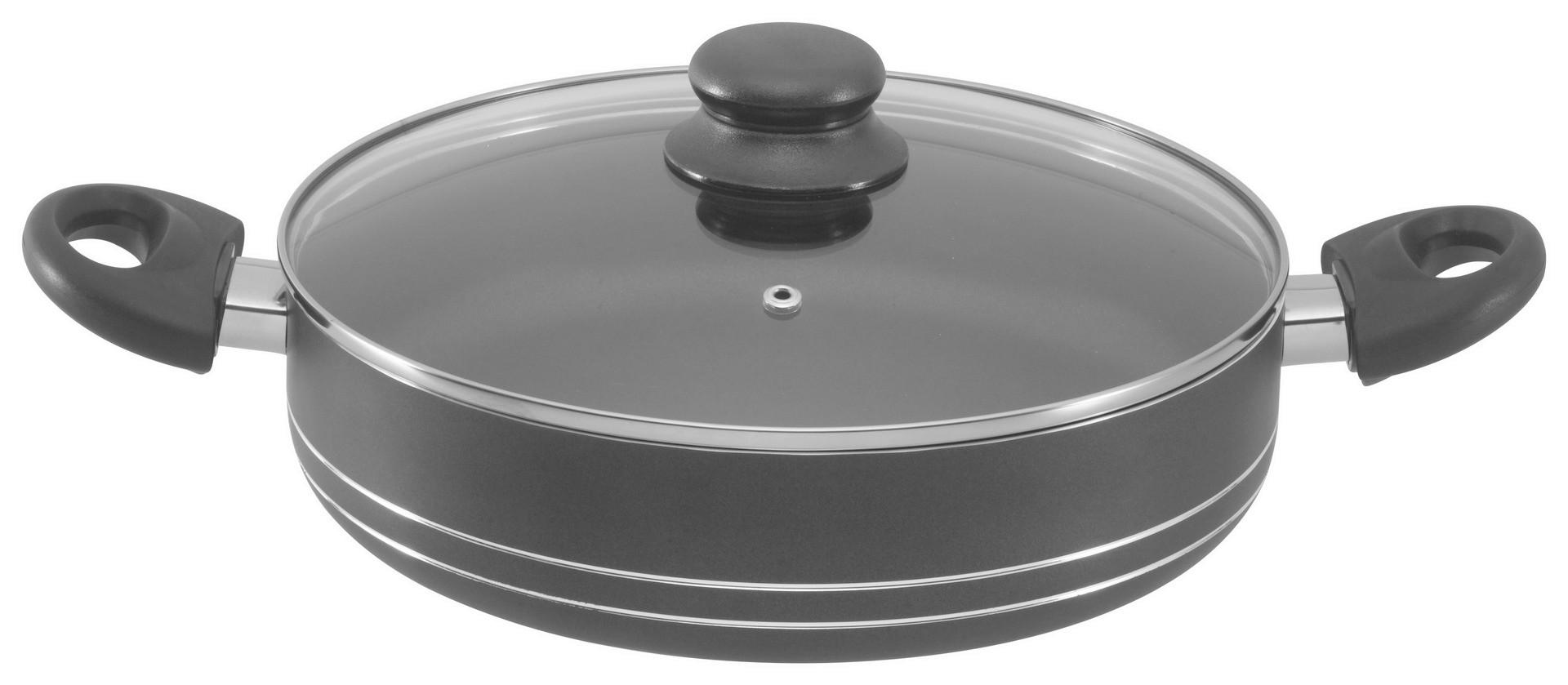 Servierpfanne schwarz Aluminium Servierpfanne - schwarz