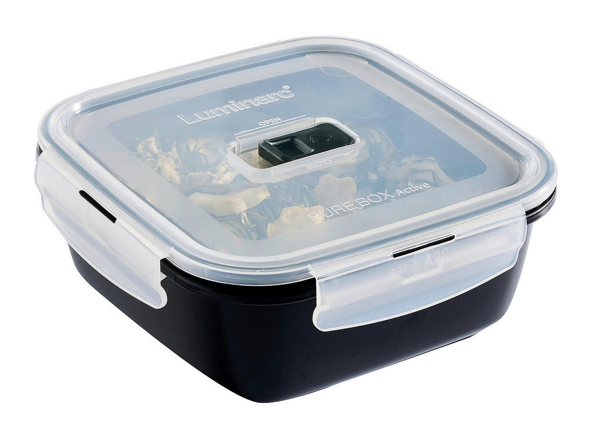 CreaTable Frischhaltedosenset Black Box schwarz Black Box - schwarz - CreaTable