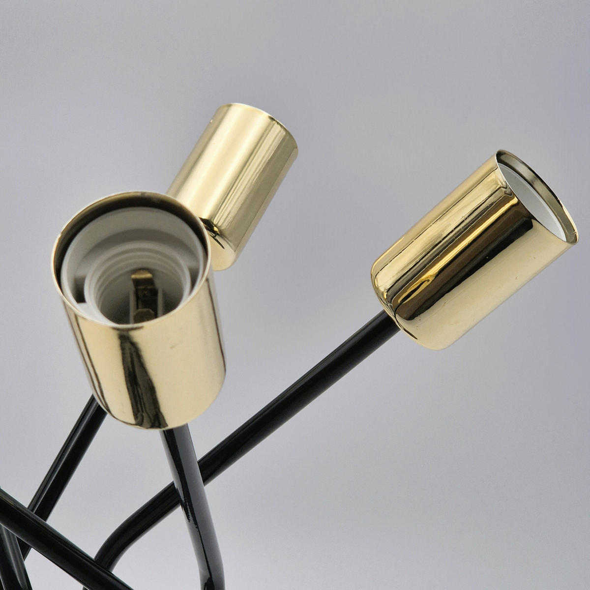 Lamkur Deckenleuchte gold Stahl B/H/L: ca. 36x34x36 cm E27 5 Brennstellen PRIYA - gold (36,00/36,00/34,00cm) - Lamkur
