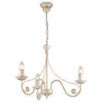 Lamkur Pendelleuchte DONATO 22512 weiß Stahl H/L: ca. 72x45 cm E14 3 Brennstellen Donato - weiß (45,00cm) - Lamkur