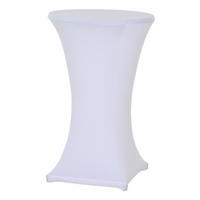 Gardamo Stehtischhusse weiß Polyester B/H/L: ca. 21x2,5x30,5 cm Stehtisch-Husse - weiß (30,50/21,00/2,50cm) - Gardamo