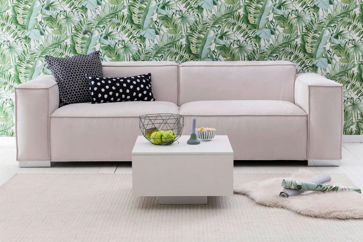 Couchtisch weiß B/H/T: ca. 60x35,5x60 cm Couchtisch - weiß (60,00/35,50/60,00cm) - Wohnling