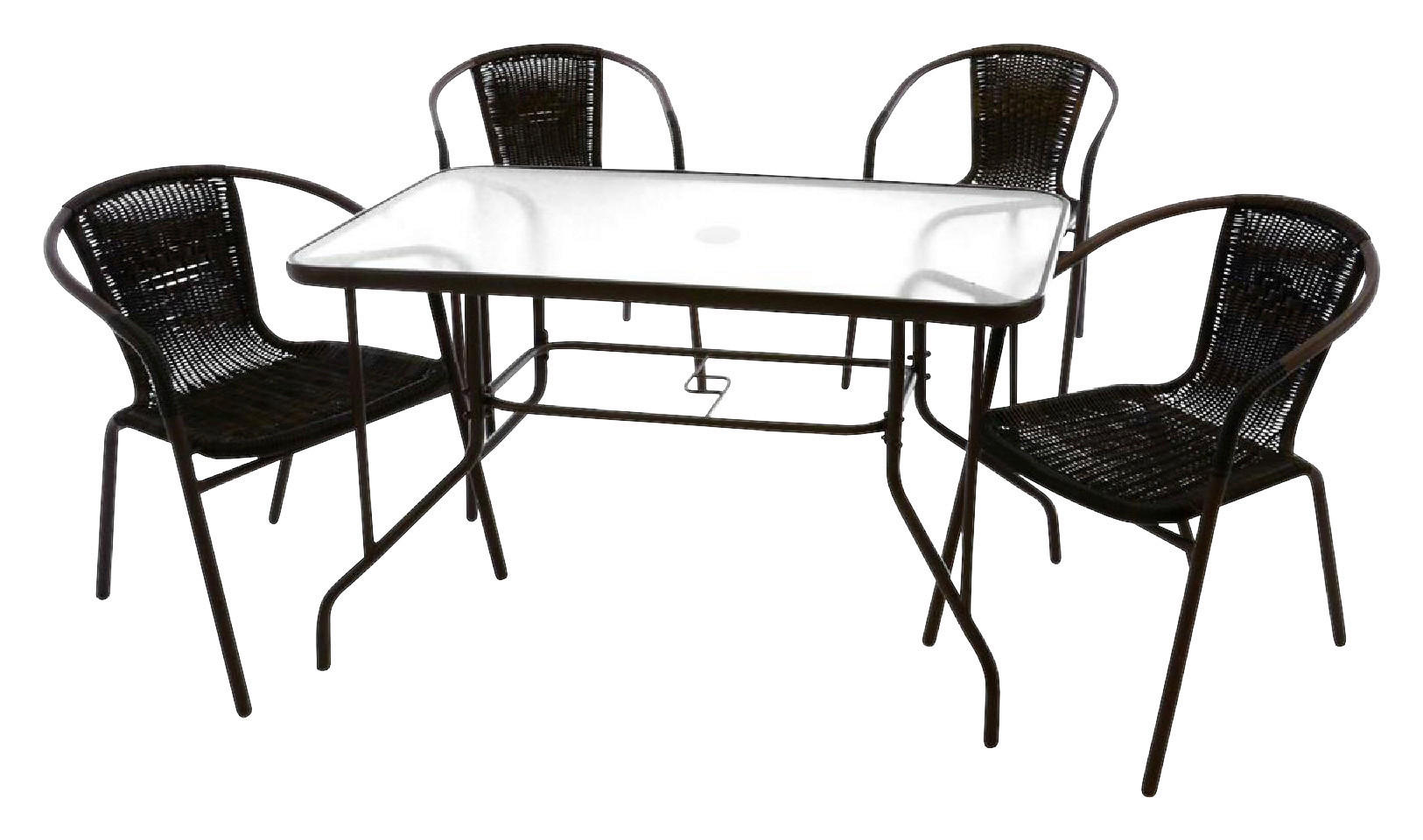 VCM Gartensitzgruppe braun Polyrattan B/H: ca. 53x73 cm Gartensitzgruppe - braun (53,00/73,00cm) - VCM