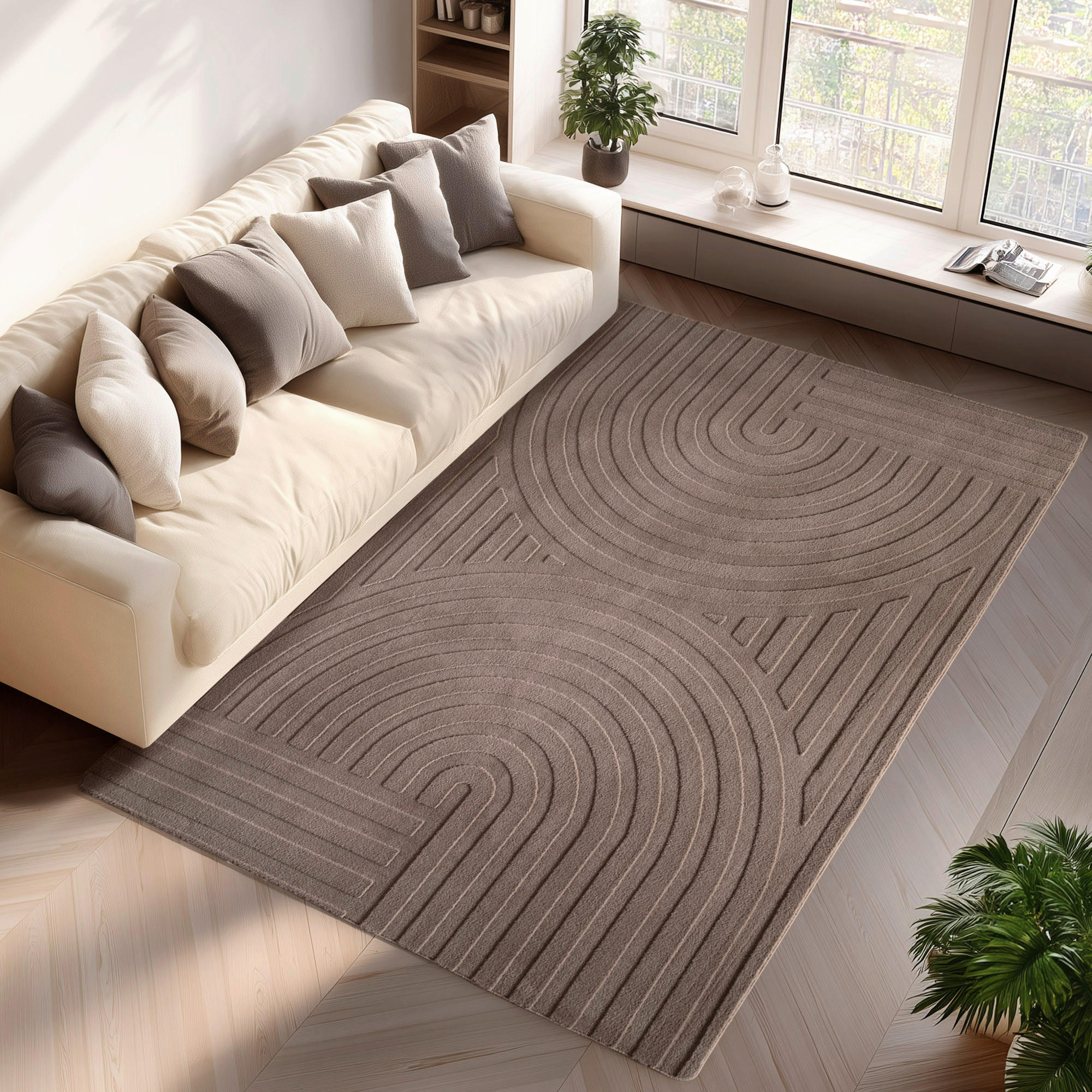 Thumbnail - Ayyildiz Teppich POMPEI beige B/L: ca. 160x230 cm