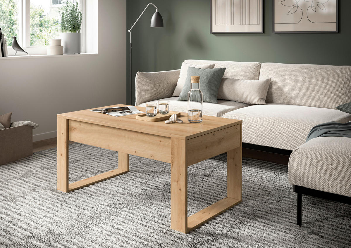 Couchtisch Malmö Artisan Oak Nachbildung B/H/T: ca. 110x52x60 cm Malmö - (110,00/52,00/60,00cm) - xonox.home