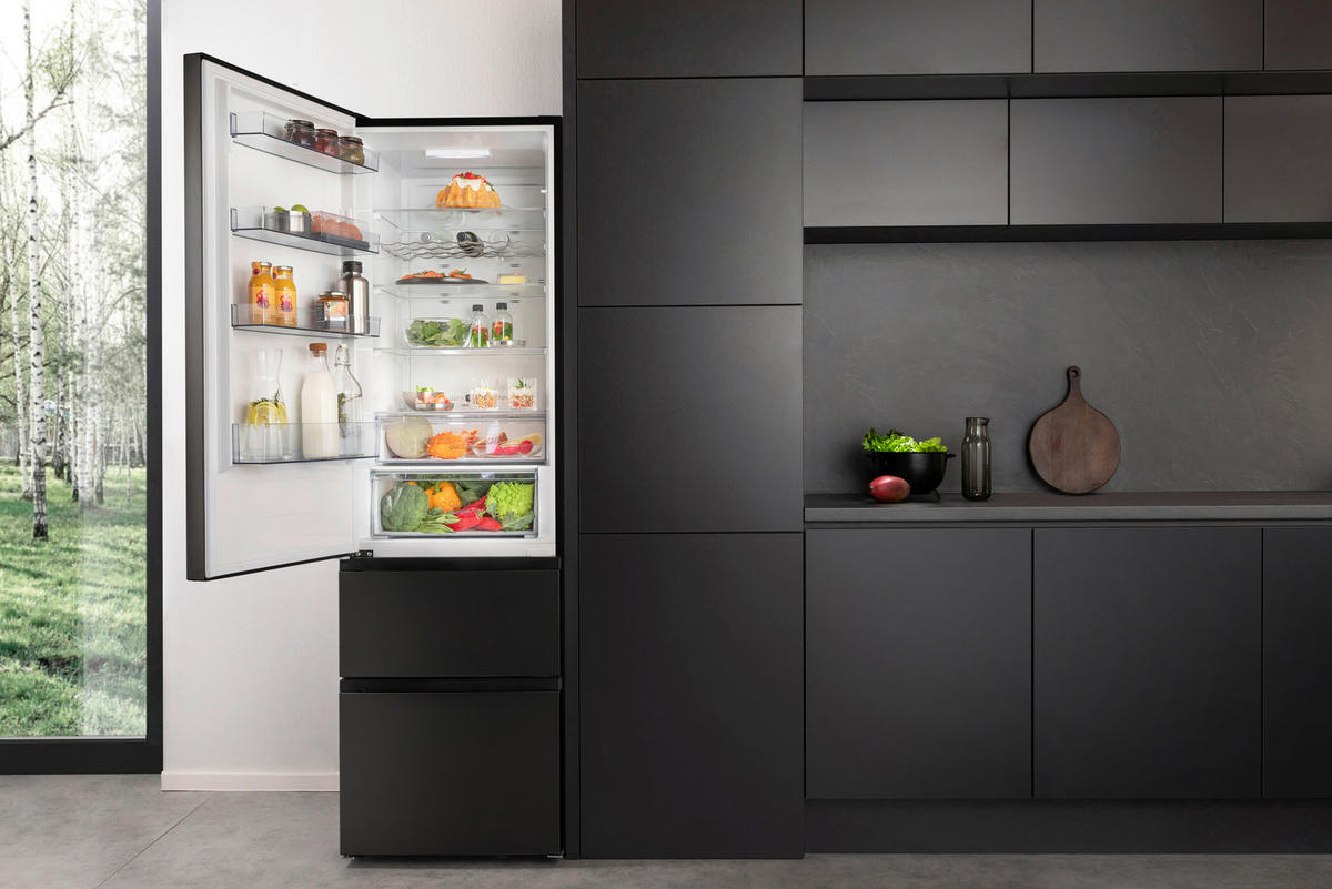 Hisense Kühl-/Gefrierkombination RM469N4AFD1 schwarz Kühl-Gefrierkombi RM469N4AFD1 - schwarz - Hisense